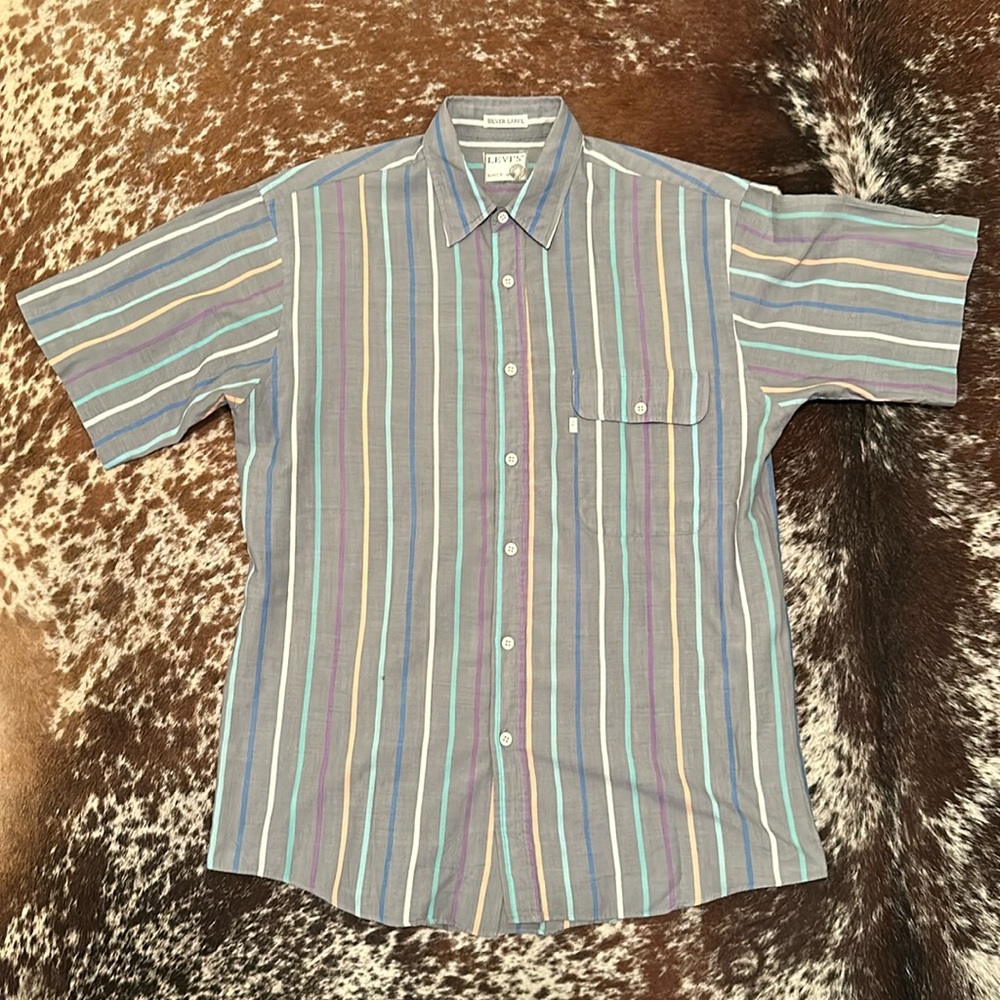 Vintage Silver tab Levi’s button down shirt